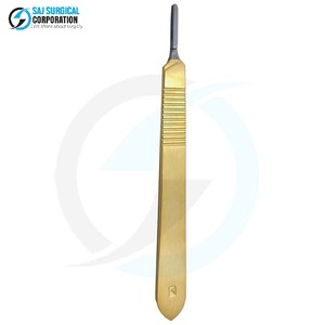 Mango de Bisturí Manual Duradero de Acero Inoxidable, Herramienta Médica con Certificación CE para Procedimientos de Corte Quirúrgico, Hospitales y Clínicas - Product Image 4