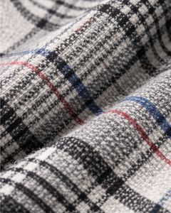 Customized <b>Mens</b> Grey White Plaid Shacket Shirt Jacket Long Sleeve Button Up Oversized Check <b>Overshirt</b> Warm Winter Wear - Product Image 6