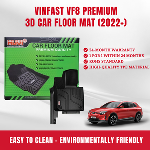 Alfombrillas flexibles duraderas para coche de superficie antideslizante, TPE, sin olor, Material avanzado de protección para suelo, alfombrillas VINFAST VF8 - Product Image 5