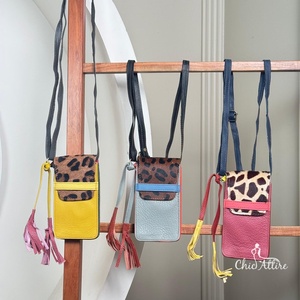 Nuevo monedero para teléfono móvil, bolso con correa de cuero reciclado para mujer, bolsos de hombro tipo bandolera con estampado de animales de lujo, carteras para mujer - Product Image 1