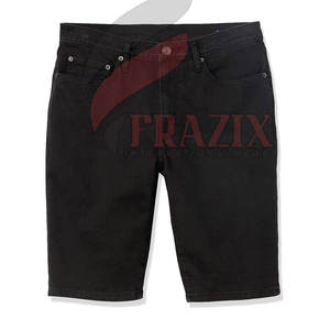 Pantalones Cortos de Mezclilla Transpirables de Secado Rápido 100% Algodón Hechos a Medida en Pakistán para Hombre, Color Sólido, Nuevo Estilo - Product Image 6