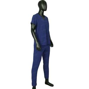 Tenues d'hôpital unisexes Blaze Fight Wear en tissu sergé flexible, col montant, manches courtes, pour une utilisation et une mobilité optimales - Product Image 2