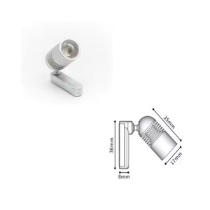 Luces de riel LED de árbol de tallo vertical Made in Italy, potenciador Interior contemporáneo, diseño moderno minimalista de aluminio - Product Image 4