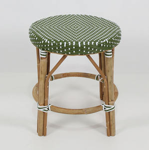 Taburete de ratán Leon, estilo Bistro francés - Product Image 2