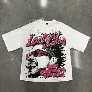 เสื้อยืดโอเวอร์ไซส์ทรงสลิมฟิตผ้าคอตตอนคุณภาพสูง พิมพ์ลายคุณภาพดี เสื้อยืดผู้ชาย เสื้อยืดสั่งทำ - Product Image 4