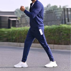 Vêtements de sport pour hommes-Survêtements d'entraînement en polaire deux pièces-Gym Fitness Tech-Survêtements de jogging - Product Image 4
