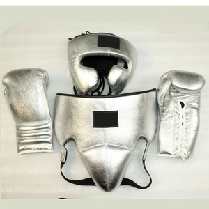 El juego de boxeo de cuero de piel de vaca ganador personalizable incluye logotipo personalizado y todas las opciones de color de diseño - Product Image 5