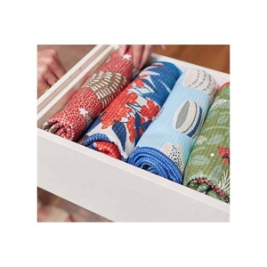 Petits ensembles de serviettes de cuisine 100% coton bio 60x40 cm certifiés GOTS haute solidité des couleurs super doux nouveaux ensembles de serviettes de cuisine de golf - Product Image 3