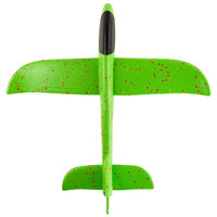 Martom Modèle 9139 XXL Planeur d'avion en plastique et polystyrène vert, jouet de jeu d'intérieur sans lumière 49x47cm