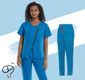 HealthCare Medical Nursing Scrubs Sets Clinic Scrub Suits avec Workwear Jacket Shirt Safety Clothing Uniform with Tops Pants - Product Image 2