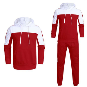 Custom Designed Casual Solid Pullover Sportswear Men Polyester/Cotton Heavy Weight 360g Winter Activewear-Contrast Block Color - Product Image 6