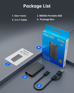 OSCOO SSD Portabel, Hard Drive Eksternal, Hard Drive Eksternal 256GB 512GB 1TB 2TB USB3.<span class=keywords><strong>2</strong></span> Gen <span class=keywords><strong>2</strong></span>*<span class=keywords><strong>2</strong></span> 20GBPS untuk iPHONE Android Laptop - Product Image 5