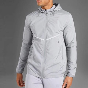 Veste coupe-vent à capuche en toile de nylon 100 % polyester, style streetwear, couleur unie, pour homme, prix d'usine - Product Image 4