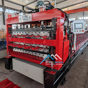 Paraguay Populaire 1025 IBR 988 Tuile Ondulée et 980 Vitrée Rouleau De Tôle D'acier De Couleur À Trois Couches Formant La Machine - Product Image 2