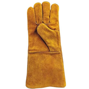 Gants en cuir de soudage TIG de qualité supérieure résistants à la chaleur, légers, meilleurs matériaux naturels pour la conception de logos, gants en cuir de vachette - Product Image 1