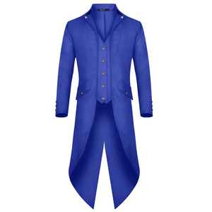 Veste Steampunk Vintage d'Halloween pour hommes Manteau de Cosplay victorien gothique respirant à séchage rapide Costume de vampire personnalisé - Product Image 4