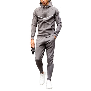 Personalizado de alta calidad Jogger Chándal Hombres Peso pesado Street Style Hip Hop de gran tamaño y Sudadera con capucha Set Sudaderas Hombres Chándales - Product Image 1