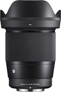 Objectif grand angle Sigma 16 mm F/1.4 APS-C - Monture E - Construction métallique - Faible luminosité et mise au point macro - Product Image 6