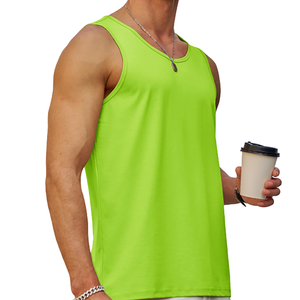 Camiseta sin Mangas de Calidad Superior para Hombre, Cintura Ajustable, Transpirable, Agradable al Tacto, Camiseta sin Mangas Lisa para Hombre - Product Image 2