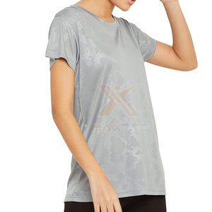 เสื้อยืดออกกำลังกายผู้หญิง ดีไซน์โดดเด่น แห้งเร็ว ผลิตในปากีสถาน เสื้อยืดออกกำลังกาย ระบายอากาศได้ดี - Product Image 2