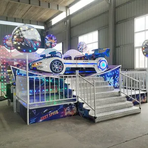 New Style Kids Attraction Amusement Parks Outdoor Theme Park Kids Rides Double Wave Flying Car For Sale