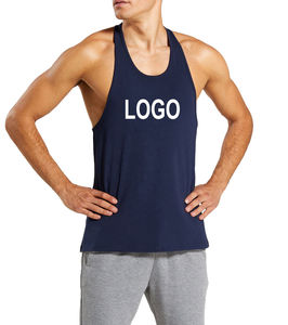2025 Wholesale Cheap Price Custom Your Own Logo Design Men Sleeveless Shirt Cotton Polyester Solid Color Gym Wear Man <b>Tank</b> Top - Product Image 1