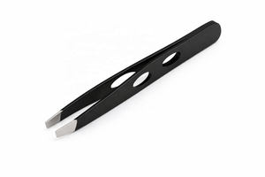 Vente en gros de pinces à épiler pour sourcils en acier inoxydable durables, logo personnalisé, pinces à épiler pour sourcils pointues et inclinées - Product Image 4