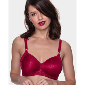 Soutien-gorge minimisateur sans fil confortable en dentelle rembourré 415 pour femmes Fermeture avant avec crochet Décoration en nœud push-up - Product Image 5