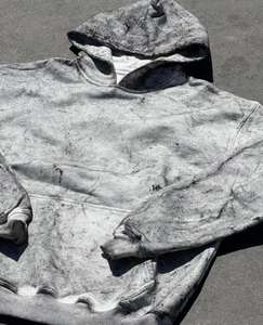 Custom Logo Vintage Wash <b>Hoodie</b> Sweatshirt <b>Plain</b> Oversized Blank Hoodies Bulk Cotton Pullover Acid Washed Hoodies cotton blended - Product Image 6