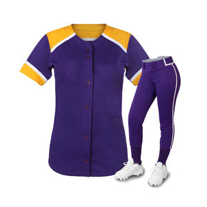 Nouveau modèle unisexe, kits d'uniformes de baseball à séchage rapide et respirants, 100 % polyester, imprimé délavé, motif uni, pour adultes, été, ensemble complet - Product Image 6
