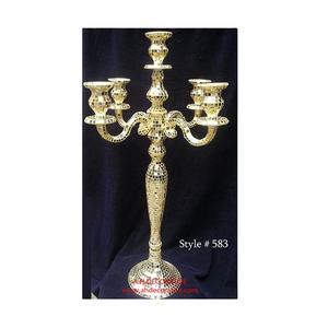 Candelabra for Wedding Centerpieces Elegant Design High Quality <b>Mirror</b> Finished Tall Floor decoration Handmade Candelabra - Product Image 1