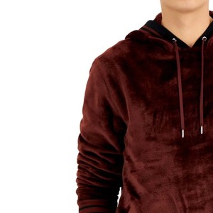 Sweats à capuche en velours pour hommes anti-rides, qualité supérieure, vêtements décontractés, dernières tendances, sweats à capuche en velours pour hommes à la vente, avec logo/couleur personnalisés - Product Image 6