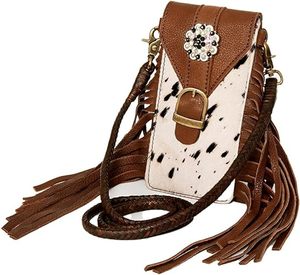 Soporte para teléfono móvil, bolso de cuero genuino para mujer, bolso occidental, bolso para teléfono, bolsos de cuero, venta al por mayor, fundas para teléfono con pelo - Product Image 4