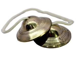 Fournisseur en gros Brass Manjeera Set Clash Cymbals Cymbales à main Exportateur d'instruments à percussion en métal (Golden) - Product Image 6