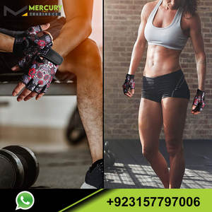 Guantes antideslizantes para Fitness, manoplas de medio dedo para levantamiento de pesas, para gimnasio - Product Image 5