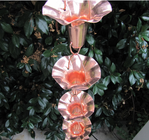 Cadena de lluvia de cobre para canalones para drenaje de aleros para bajantes para el hogar Decoración interior al aire libre Proveedores de alta calidad - Product Image 3