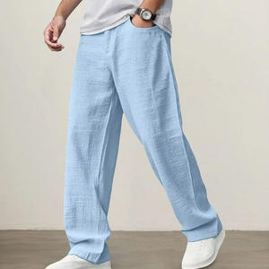 NUEVOS Pantalones Deportivos de Felpa 100% Algodón con Logotipo Personalizado, Transpirables, Lavados al Ácido, de Cintura Alta, para Hombre, Casuales, para Gimnasio y Fitness - Product Image 5