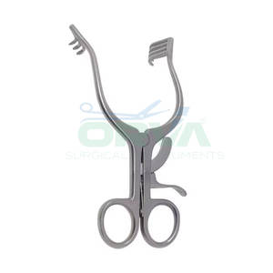 Retractor veterinario profesional de alta calidad 7 instrumentos veterinarios de acero inoxidable Blunt 4X4 en ángulo - Product Image 2