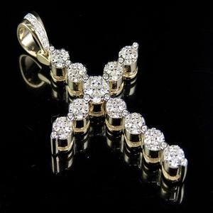 Personalizado VVS Moissanite diamante Studedd en S925 plata esterlina Hip Hop Cruz colgante Cruz para hombres - Product Image 1