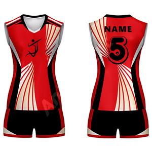 Ensemble de maillots de volley-ball sans manches pour hommes en gros, couleur personnalisée, impression par sublimation professionnelle, shorts 100% coton - Product Image 5