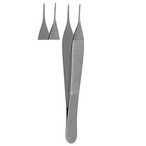 Wholesale Micro Adson Dissecting Forceps 1 x 2 <b>Teeth</b> Surgical Tissue Forceps Stainless Steel Micro Instruments for Clinical Use - Product Image 2