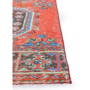 Alfombras de Lana Anudadas a Mano de Estilo Vintage en Rojo Anaranjado, Alfombra Grande de Jaipur Pae-2519 con Medallón para Sala de Estar, Pasillo, Nueva Alfombra de Jaipur US - Product Image 4