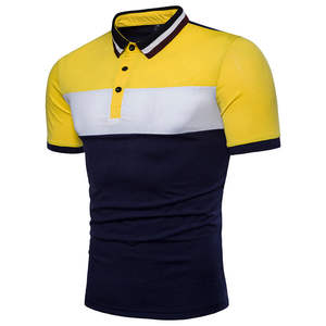 Chemises polo en coton polyester lavé, chemise polo durable pour le travail et les vêtements décontractés, matière respirante en mélange de coton - Product Image 1