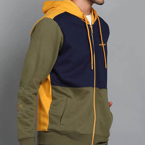 Totalmente personalizado estilo casual básico cremallera sudaderas con capucha nueva llegada cómodo hombres cremallera sudaderas con capucha - Product Image 3