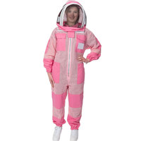 Combinaison d'apiculture en coton respirant de qualité supérieure avec poignets élastiques pour un travail apicole sûr et confortable