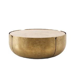 Más vendidos, diseño elegante, acabado de latón, mesa auxiliar, mesa de centro, muebles decorativos, tamaño personalizado, forma, Color - Product Image 4