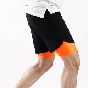 Pantalones cortos deportivos de compresión para hombre, pantalones cortos deportivos de nailon para gimnasio, pantalones cortos de compresión para entrenamiento - Product Image 5