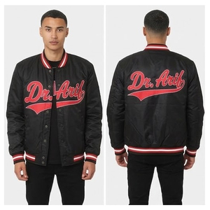 Veste bomber universitaire personnalisée pour homme, veste en satin Letterman, broderie de logo personnalisée, impression, doublure matelassée, veste d'hiver - Product Image 2