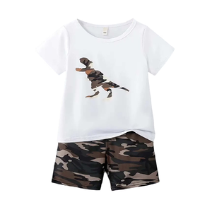 Ensemble 2 pièces pour garçons, été 2025, best-seller, qualité supérieure, spandex/polyester, manches courtes, design personnalisé, tendance - Product Image 2