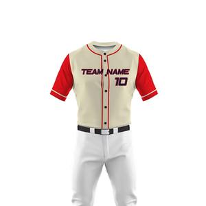 Uniforme de Béisbol Personalizado Transpirable de Buena Calidad para Hombre y Equipo, Venta al por Mayor a Bajo Precio, Ligero - Product Image 3